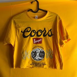 Coors cropped T-shirt